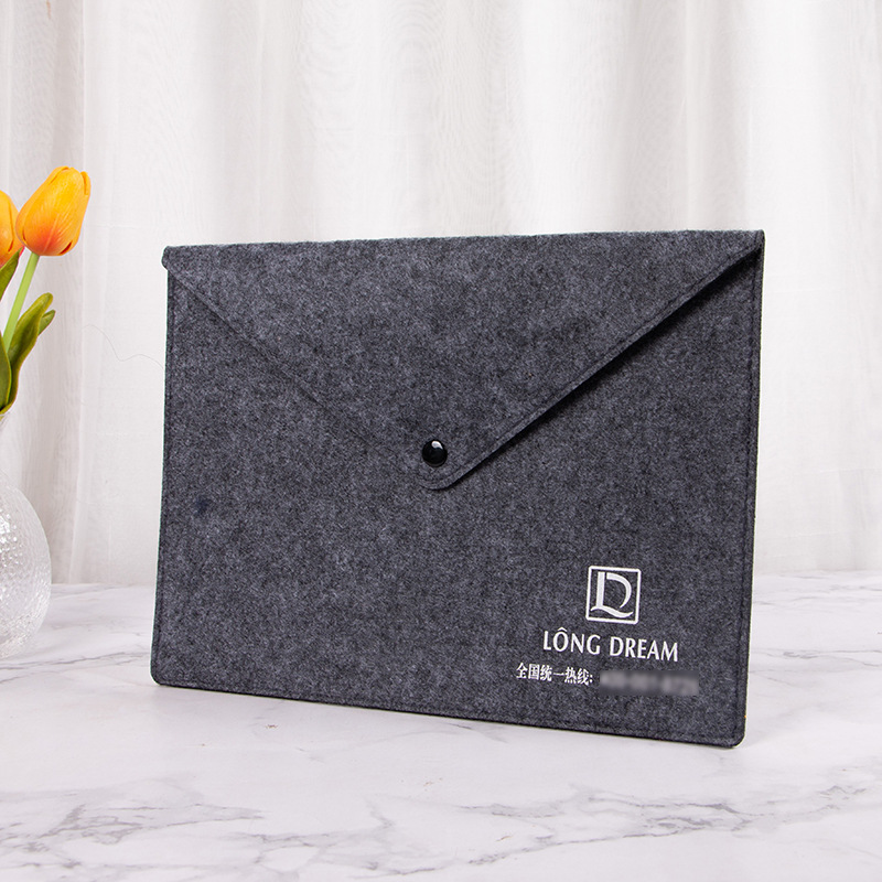 Felt Paper Bags File Package A4A 166.67cm-Inch Office Stationery Case Material Storage Business Portfolio Wholesale