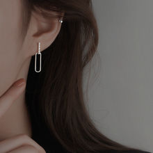 几何锆石耳环女2024年新款潮韩国气质网红小众设计耳环高级感耳钉