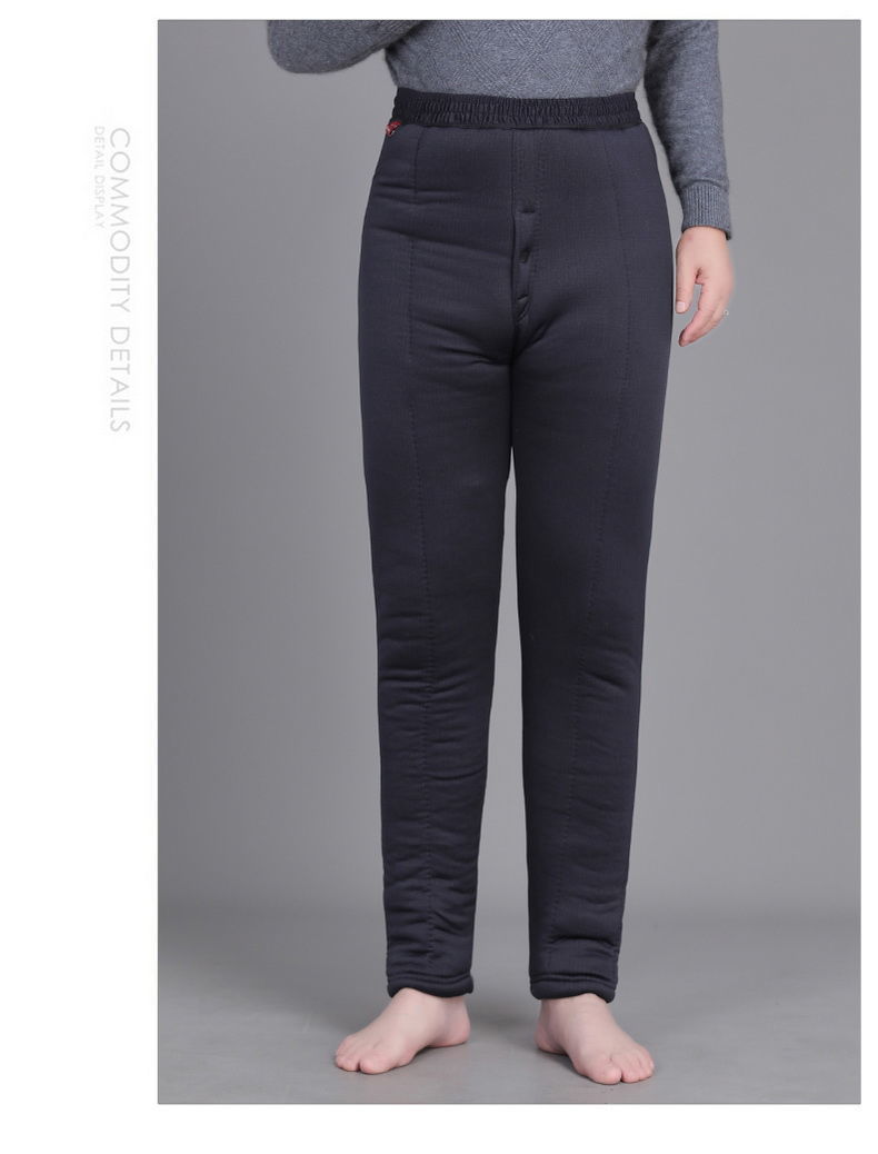 中老年人驼绒棉保暖小棉袄棉裤套装冬季爷爷内穿弹力加绒厚款棉衣