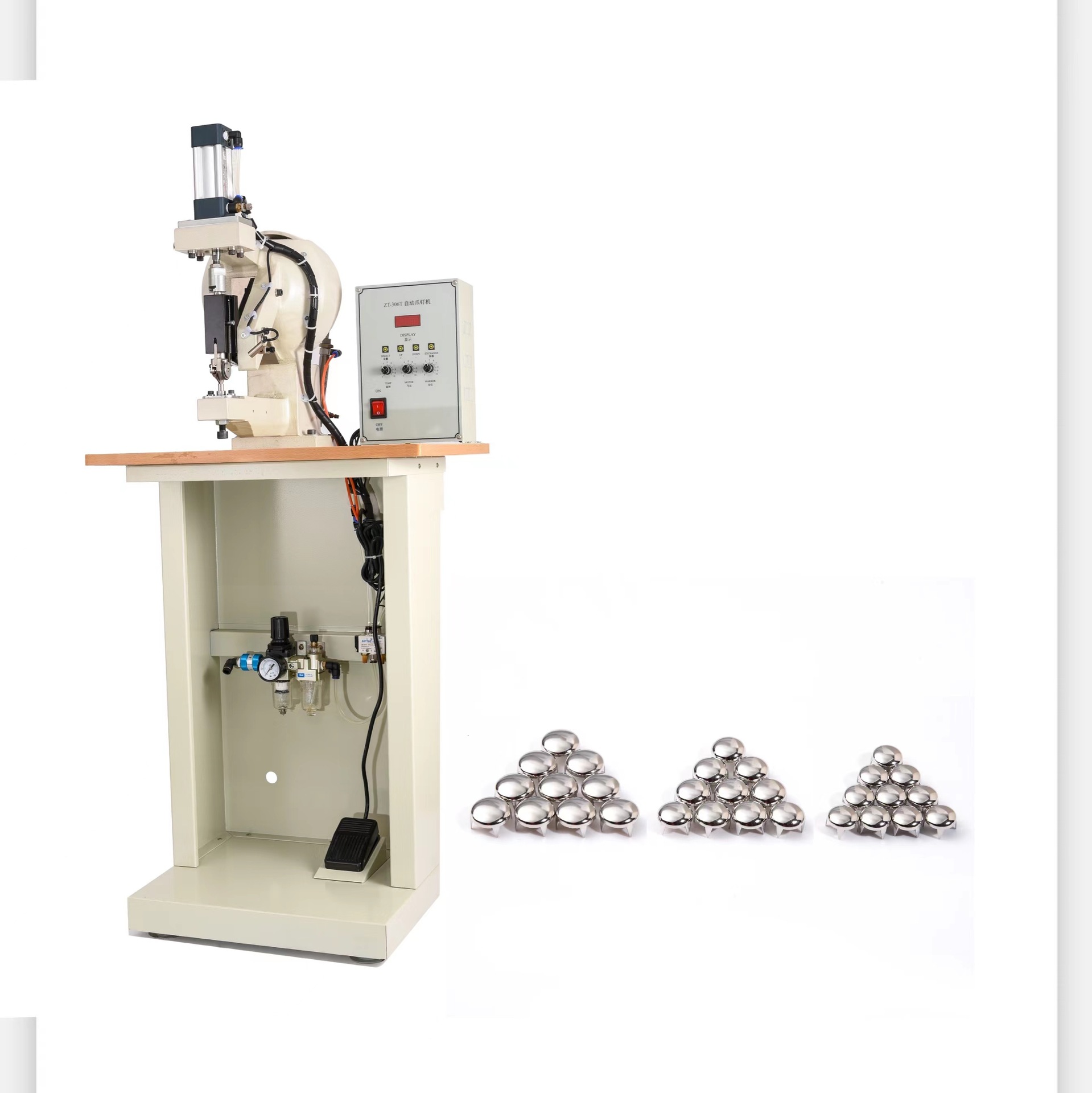 气动打钉机 自动送料全自动爪钉机四爪钉珠机 爪钉机气吸式打钉机