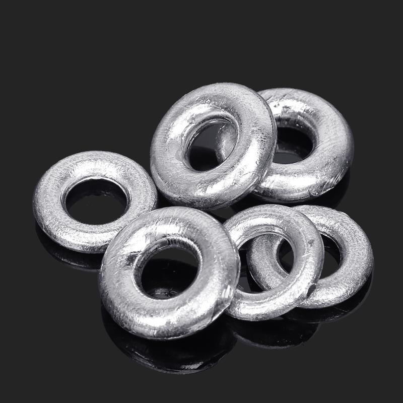 批发鲢鱼坠通心铅 坠花鲢鲢鳙圆形指环o型铅坠大环耳环型定风铅坠