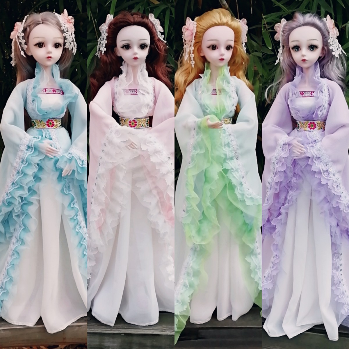 3分bjd娃衣古装古风娃娃60厘米换装仙女汉服衣服