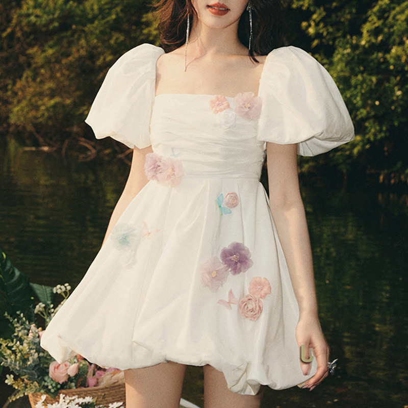 立领花苞裙厂家