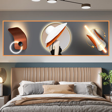 现代简约卧室床头风景贴画自粘主卧轻奢装饰画房间背景墙壁画墙纸