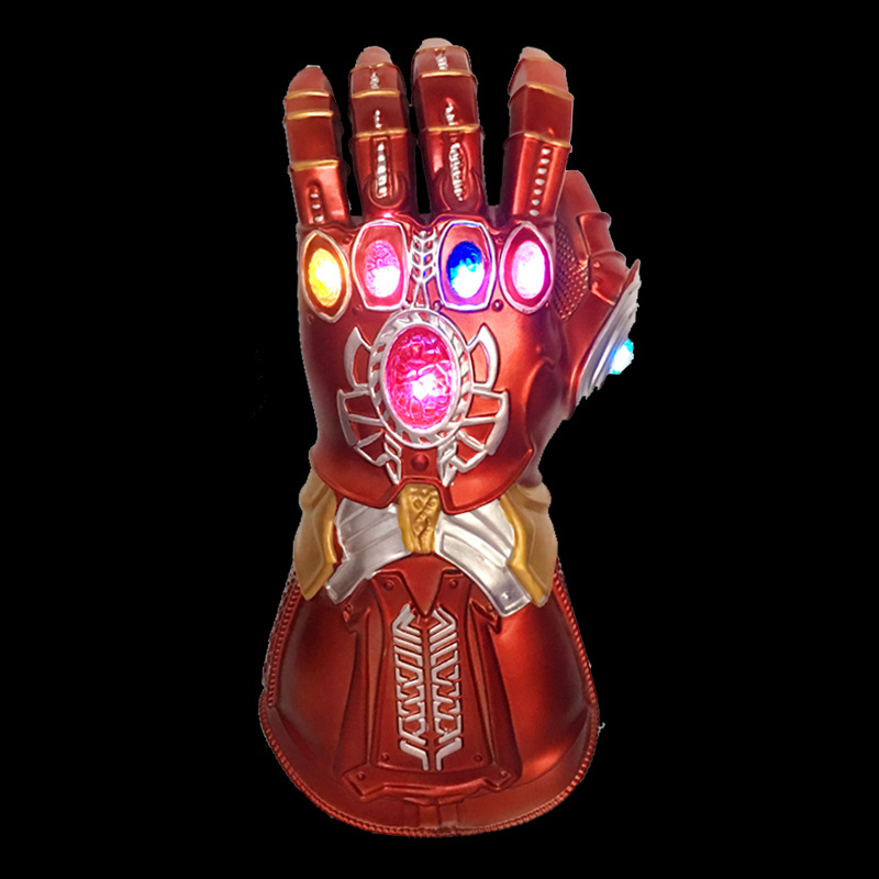 钢铁侠复联灭霸无限手套宝石可拆卸可打响指可动穿戴儿童款玩具