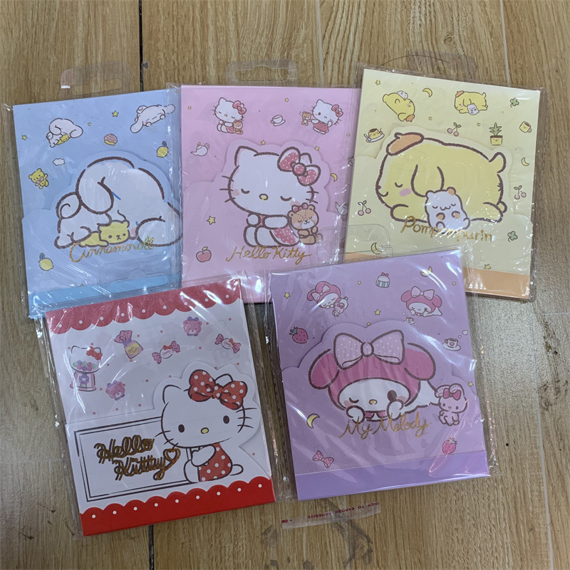 悦木三丽鸥造型双层记事本大耳狗美乐蒂布丁狗彩页小本子便签本批