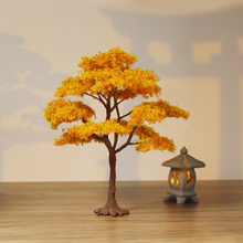 。枫树模型树手工微景观树植物造景胡杨树假树小树铁丝树场景