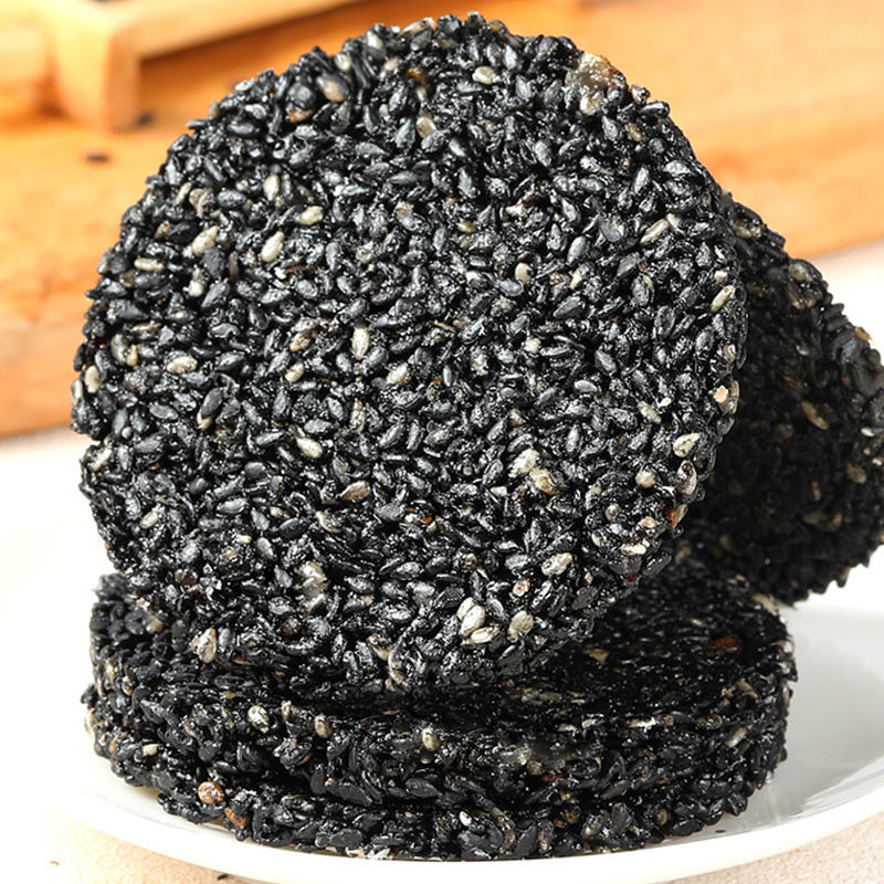 黑芝麻饼无蔗糖高钙食品独立包装无过多添加孕妇儿童老人休闲营养