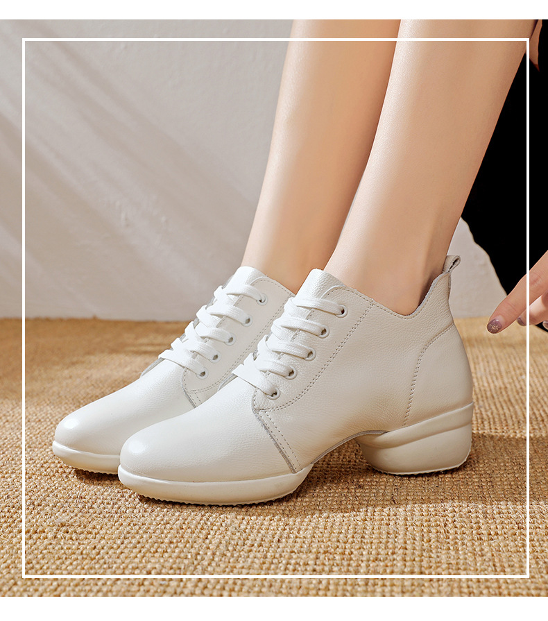 8508康华舞蹈鞋春季新款舞蹈鞋广场舞鞋中跟水兵女士跳舞鞋女