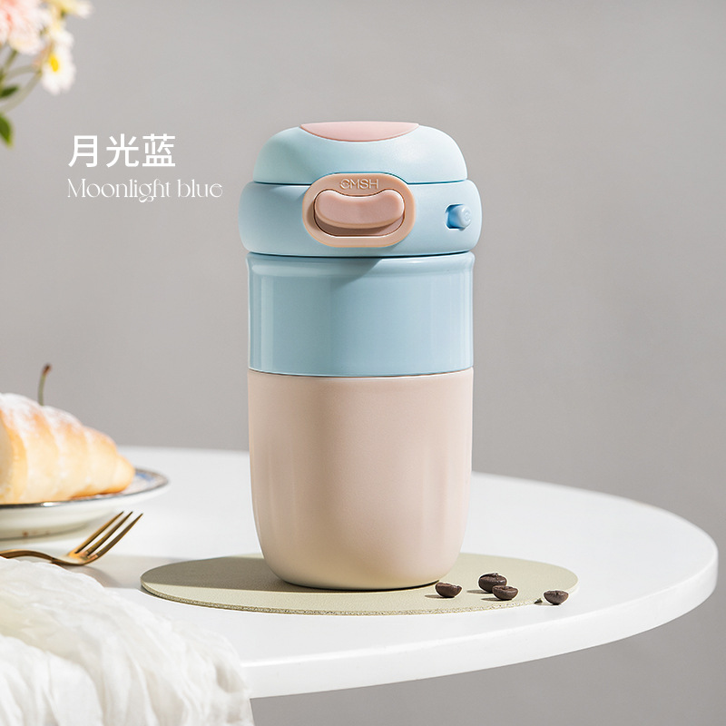 Tea Water Separation Vacuum Cup 316 Food Grade Girls' Good-looking Office Gift Cup Portable Stainless Steel Water Cup
