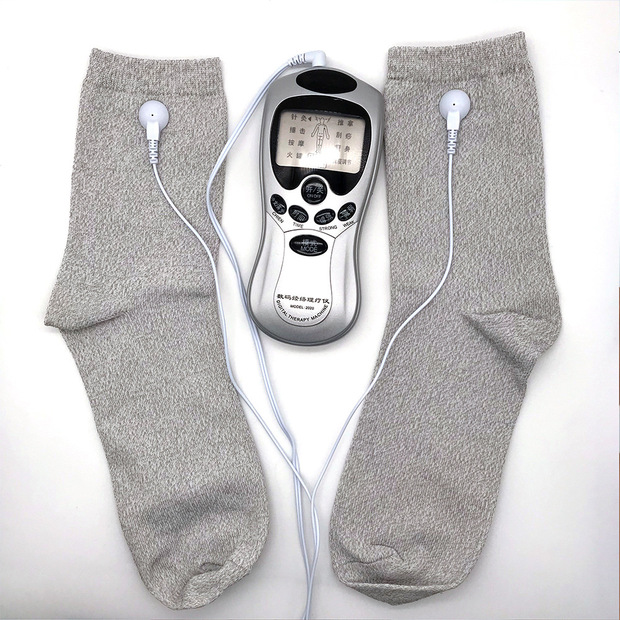 厂家直供dds生物电按摩理疗仪器配件银纤维袜子足疗导电按摩袜子
