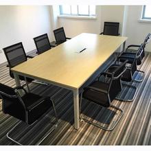 会议桌长桌条简约现代桌椅组合接待工作台洽谈培训大型办公室家具