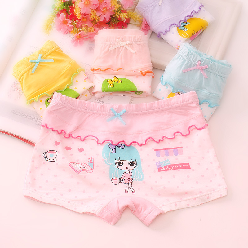慧莎女童内裤公主莫代尔宝贝平角短裤女中大童小女孩四角内裤
