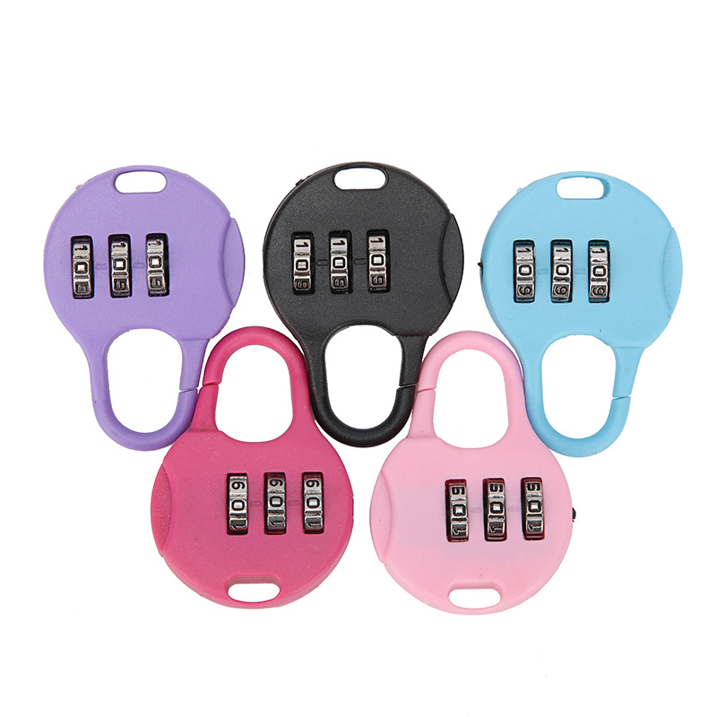 现货108塑料密码锁笔盒锁儿童文具行李箱包迷你小挂锁家用抽屉锁