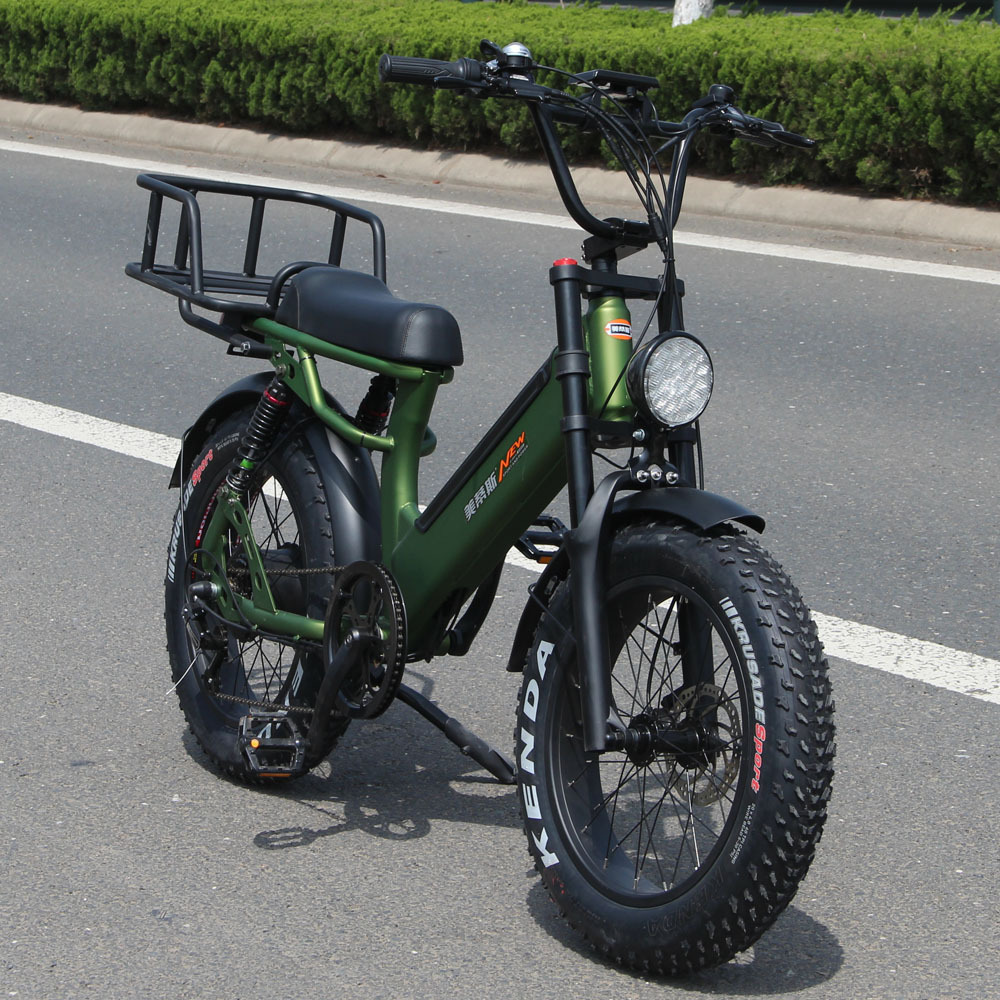 雪地电单车20寸锂电池胖胎电动车36v48v沙滩胎电动自行车