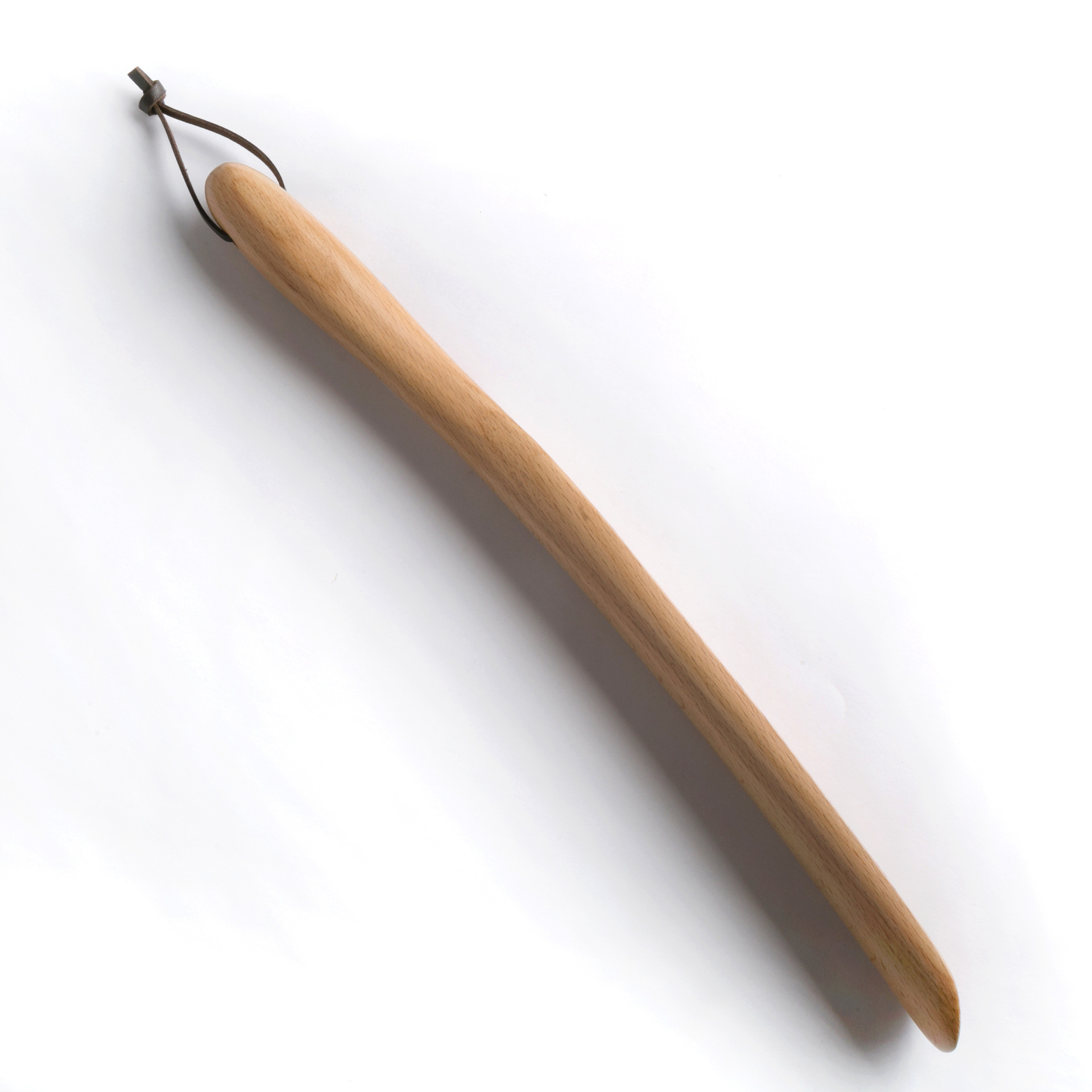 榉木38cm木鞋拨子家用穿鞋棒 长柄鞋把子鞋抽小鞋拔子提鞋器