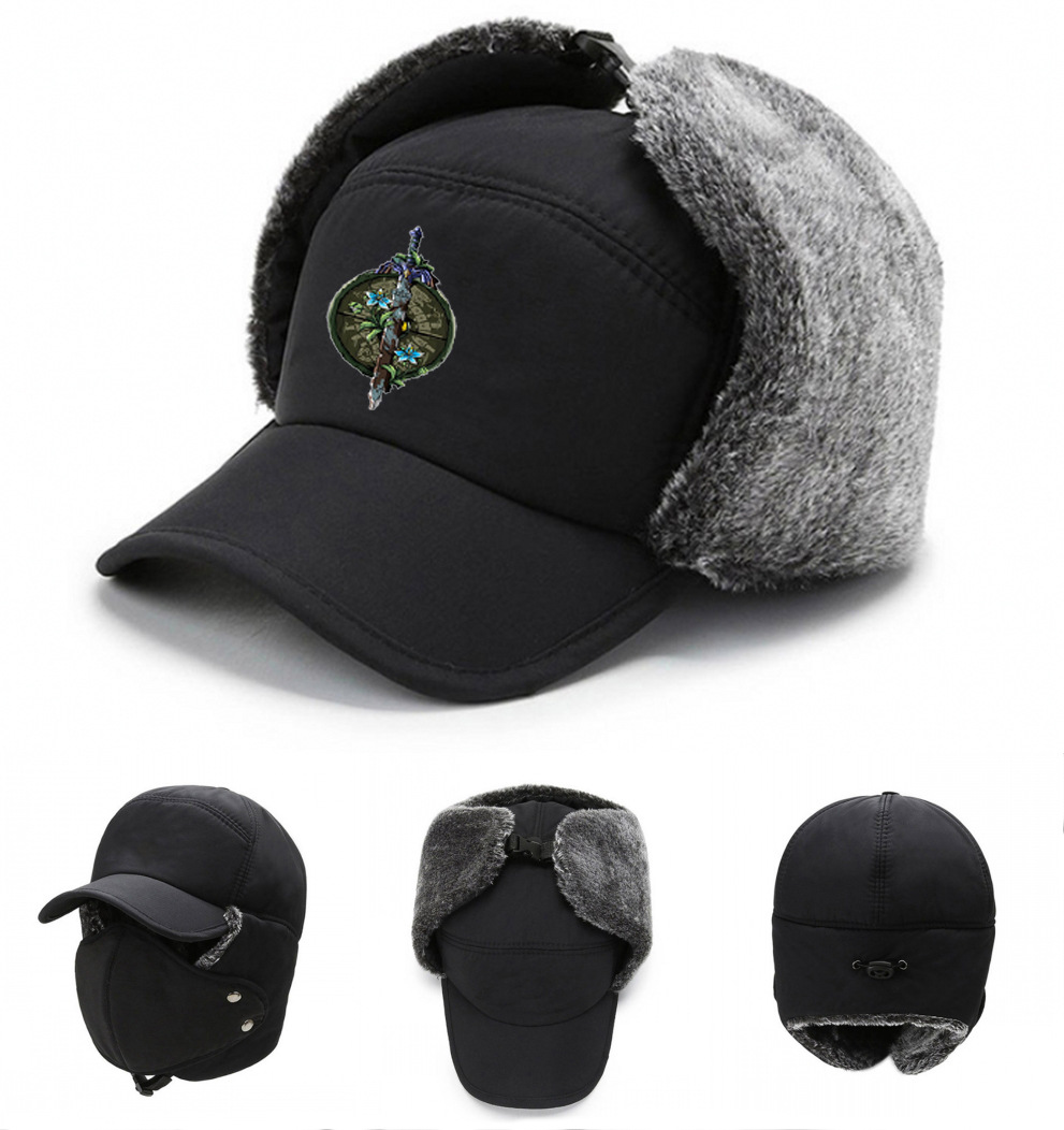 冬季保暖帽动漫塞尔达传说保暖防寒棉帽户外滑雪套头帽护耳雷锋帽