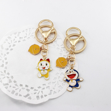 日系可爱机器猫哆啦a梦钥匙扣叮当猫钥匙圈学生钥匙链挂件配饰