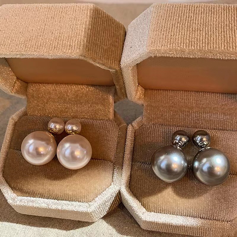 Sterling Silver Needle Light Luxury Minority Design Sense Earrings Advanced French Vintage Pearl Earrings 2024 Popular Fashion Earrings