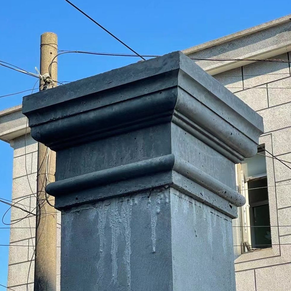 罗马柱柱头柱脚模具四方形水泥阳台柱帽子别墅围墙立柱顶装饰磨具