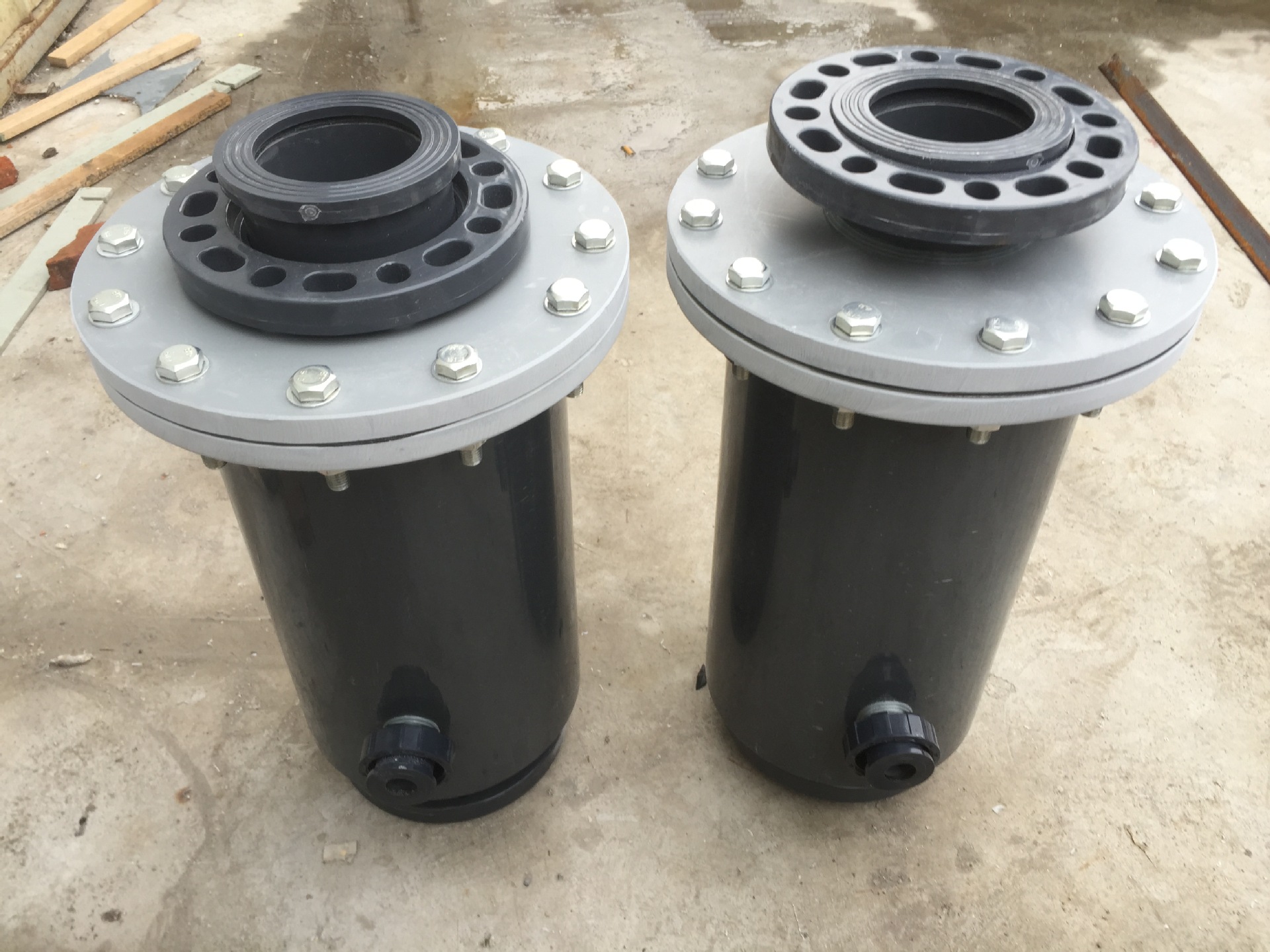 新款pvc材质树脂捕捉器 钢衬塑树脂捕捉器 离子柱碎颗粒截留装置