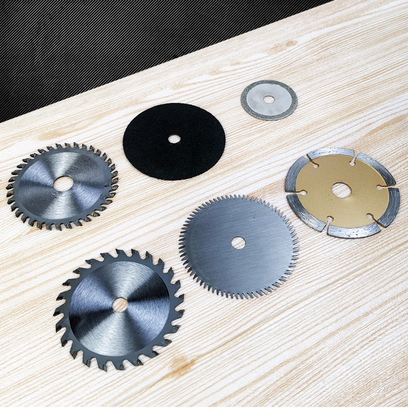 迷你电圆锯切割片砂轮片85mm木工合金24齿锯片多材料切割家用工具