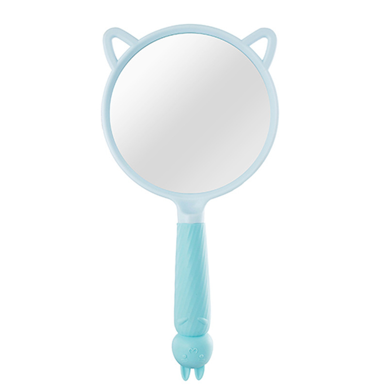 Sudi Cute Cartoon Rabbit Hand-Held Cosmetic Mirror Portable Portable Dormitory Household Hand-Held Mirror Wholesale