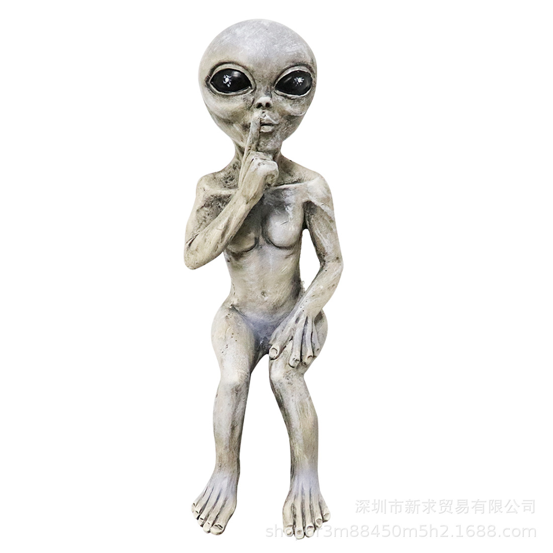 亚马逊外星人树脂摆件外星人ufo户外侏儒花园雕像摆件装饰