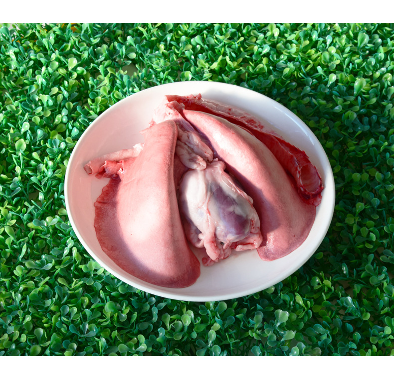 生鲜羊心肺冷冻 羔羊心肺1kg羊杂汤羊下水羊肉汤餐饮酒店食材批发