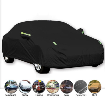 汽车车衣黑色吸热汽车保护罩防水防晒雨紫外线保护车罩户外防脏罩