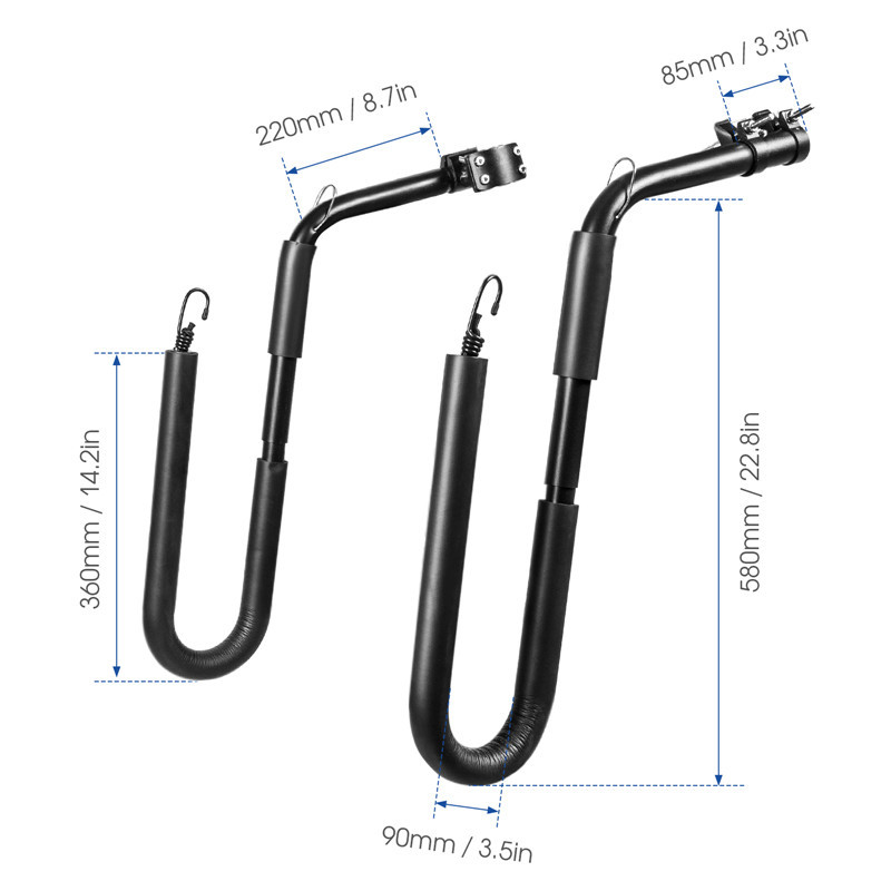 Factory Direct Sales New Bicycle Surfboard Bracket C Type Compatible with Short Board and Long Board Surfboard Large Rack