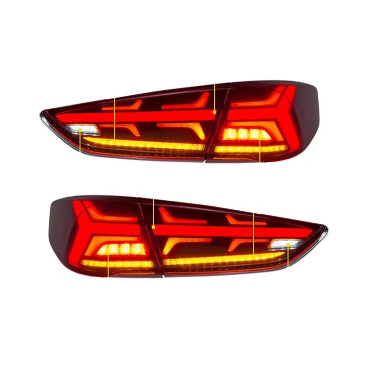 适用于现代九代索纳塔尾灯改装led后尾灯总成刹车灯索纳塔尾灯