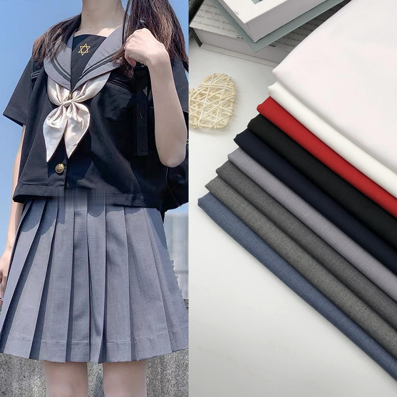 现货供应 tr制服裙水手服面料 jk百褶裙衬衣西装外套布料-阿里巴巴