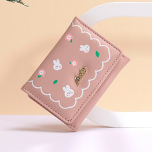 新款韩版小钱包女士钱包短款女生学生时尚零钱包wallet钱夹批发
