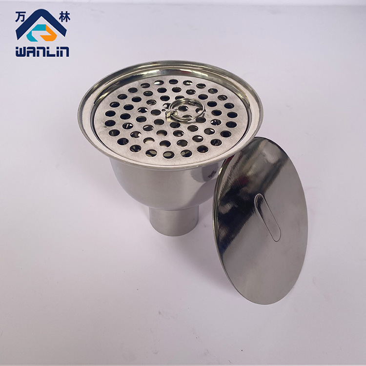 不锈钢卫生级防臭洁净地漏/净化车间实验室/食品厂/工业厂房