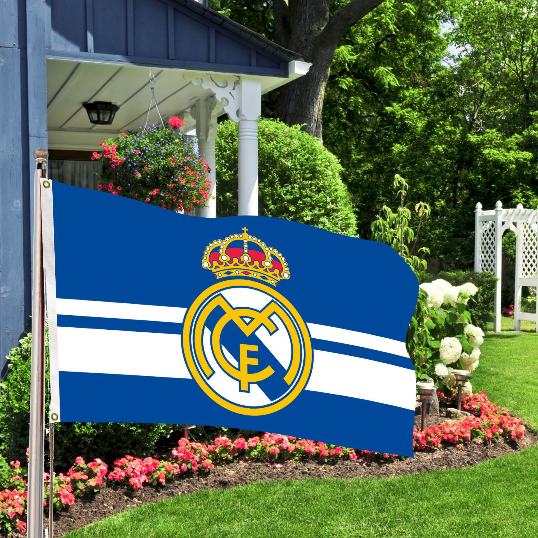 2024欧洲欧冠赛 皇家马德里队 90*150旗帜 比赛氛围旗-阿里巴巴