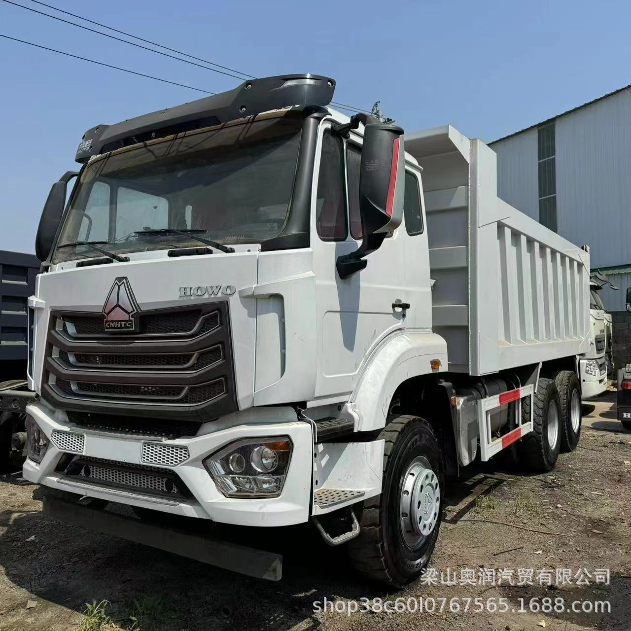 豪瀚自卸车汽车6*4翻斗车渣土车跨境非洲东南亚后八轮车厢货车