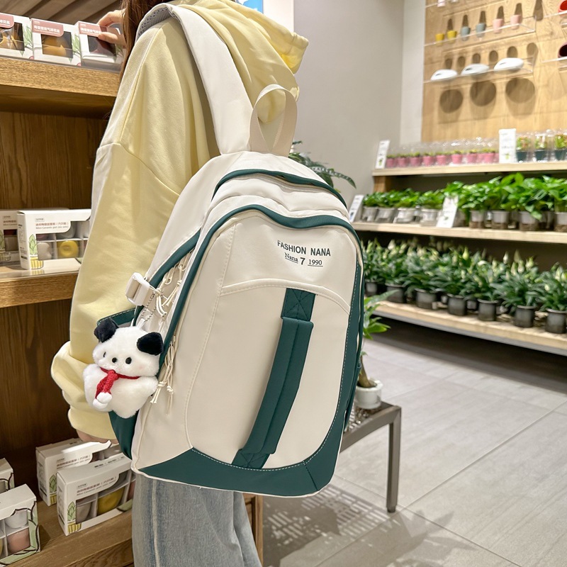 Schoolbag Female College Student Niche Design Simple High School Men's Backpack 2023 Travel Backpack