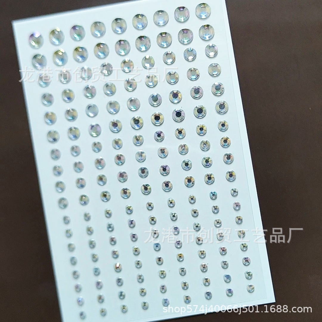 Wholesale Masquerade Stick-on Crystals Shiny Diamond Rhinestone Crystal Stickers Facial Makeup Diamond Eye Makeup Concert Decoration