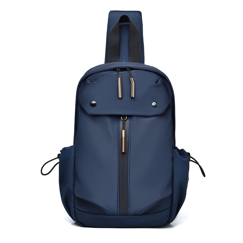 Men's Shoulder Bag Crossbody Backpack Sports Chest Bag Nylon Oxford Cloth Trendy Casual Cross-Body Bag Shoulder Bag Wholesale