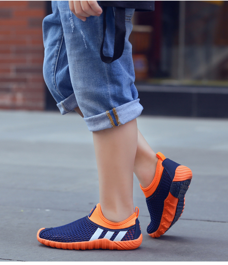 童鞋男童鞋子夏季单网透气网鞋男孩镂空网面中大童韩版儿童运动鞋