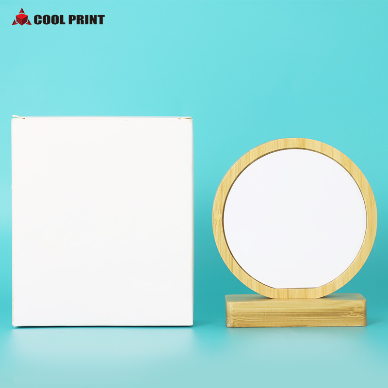 Thermal Transfer Blank Consumables Bamboo Bottom Photo Frame Factory Wholesale Wooden Photo Frame