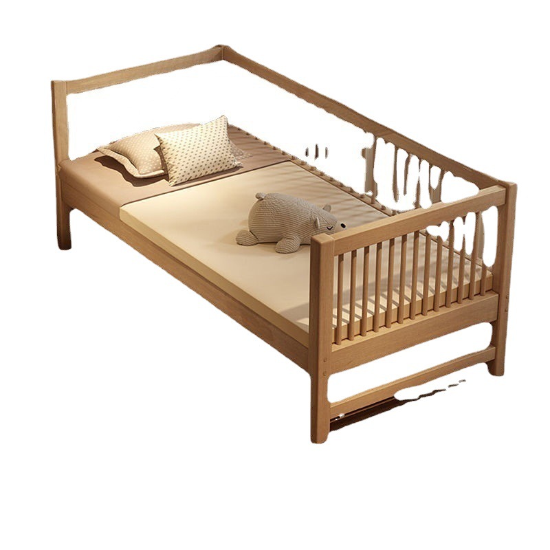 实木儿童床拼接床婴儿床男女孩单人小床加宽床边无缝拼接大床儿童