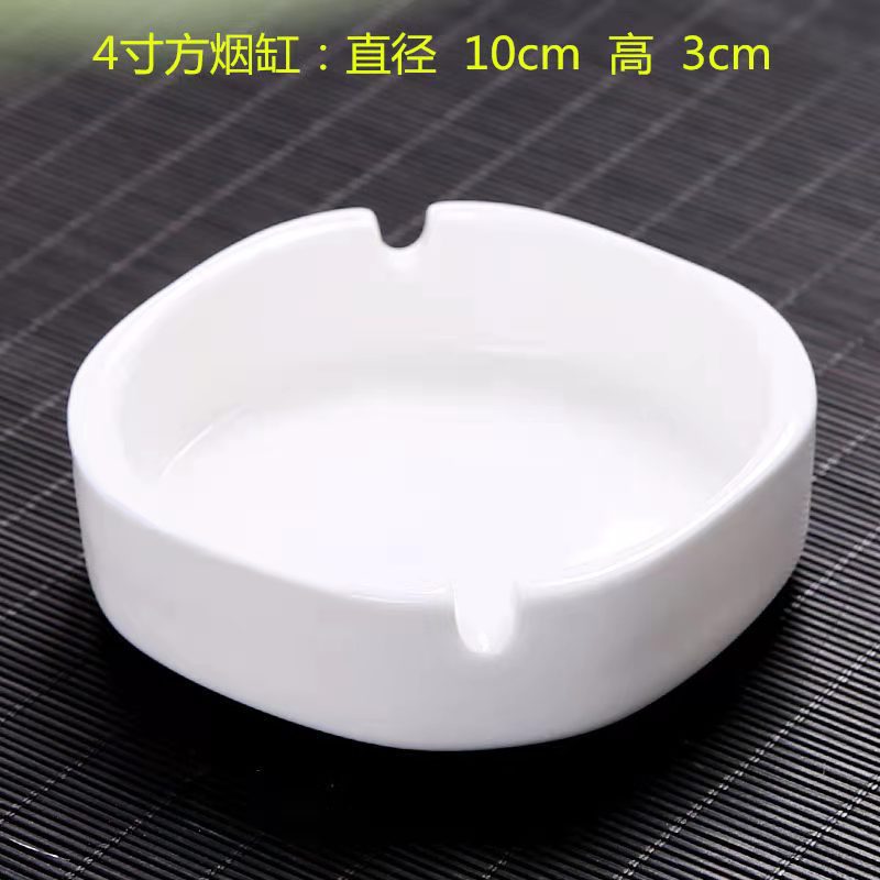 创意厚实通透方形玻璃烟灰缸家用小齿轮烟灰缸欧式水晶烟灰缸