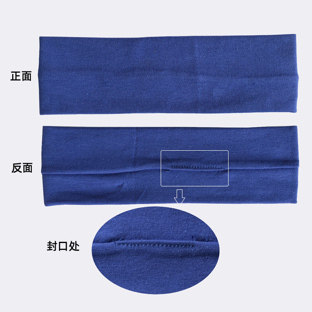 Wholesale Cross-Border Cotton Running Yoga Exercise Hair Band Foreign Trade Spring Sweat Headband Hair Accessories for Men