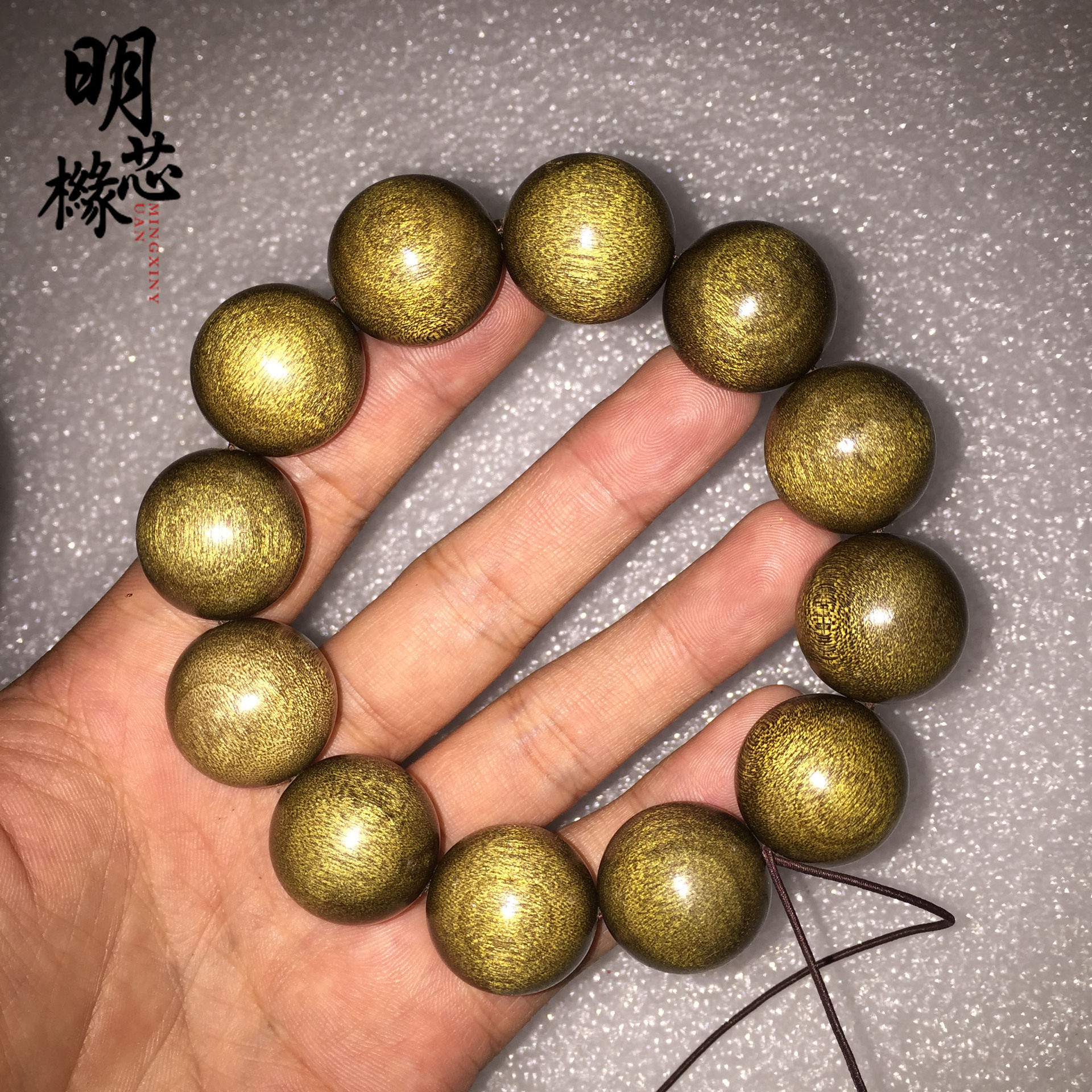 金丝楠木手串2.0黑金底拆房老料 金丝饱满 枯木药香108颗佛珠手链