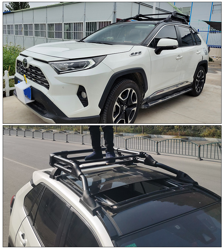 适用20-21款rav4荣放行李架车顶横杆载重行李车顶框