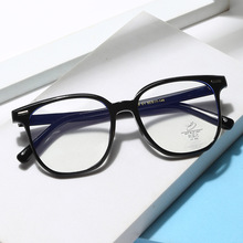 新款超轻tr90眼镜男款女款通用防蓝光眼镜框韩国风可配近视眼镜