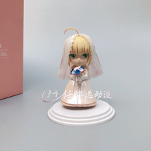 FateStayNight Saber10周年婚纱礼服塞巴Q版美少女娃娃机盒装手办