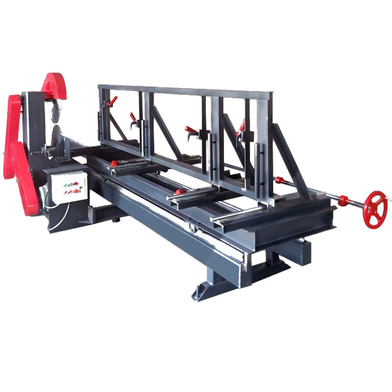 木工自动圆木推台锯大型原木开料锯手推上下圆盘锯精密开板锯厂家